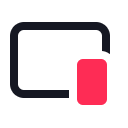 Icono de Vertical Picture-in-Picture
